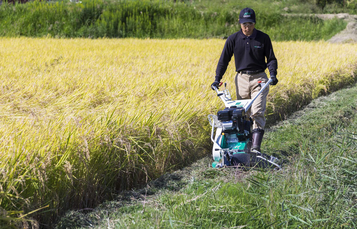 オーレック】ウイングモアーWM757P フリーナイフ&プロ仕様 二面あぜ
