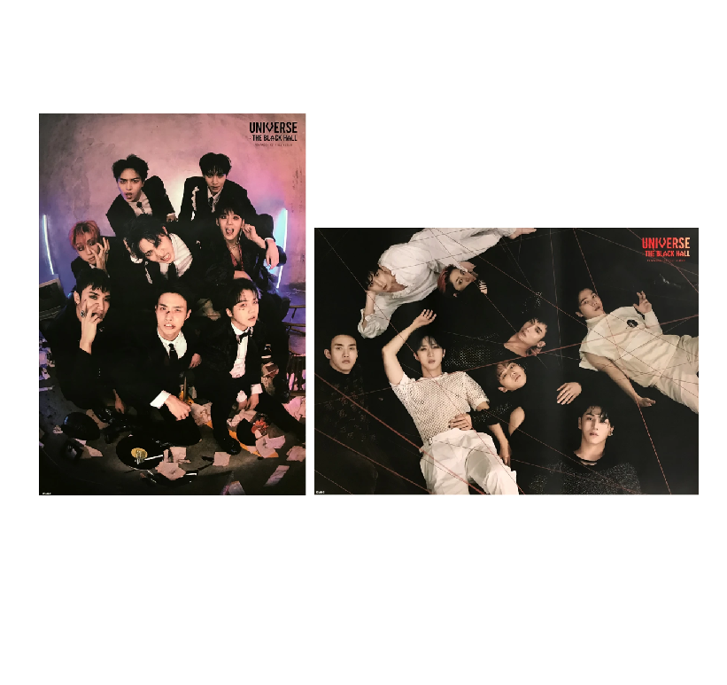 PENTAGON UNIVERSE THE BLACK HALL 1ST ALBUM OFFICIAL POSTERS (2