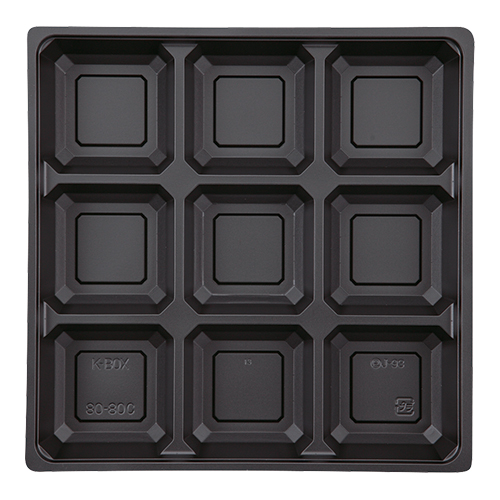 K-BOX80-80C 中仕切 黒 - KP PLATEC