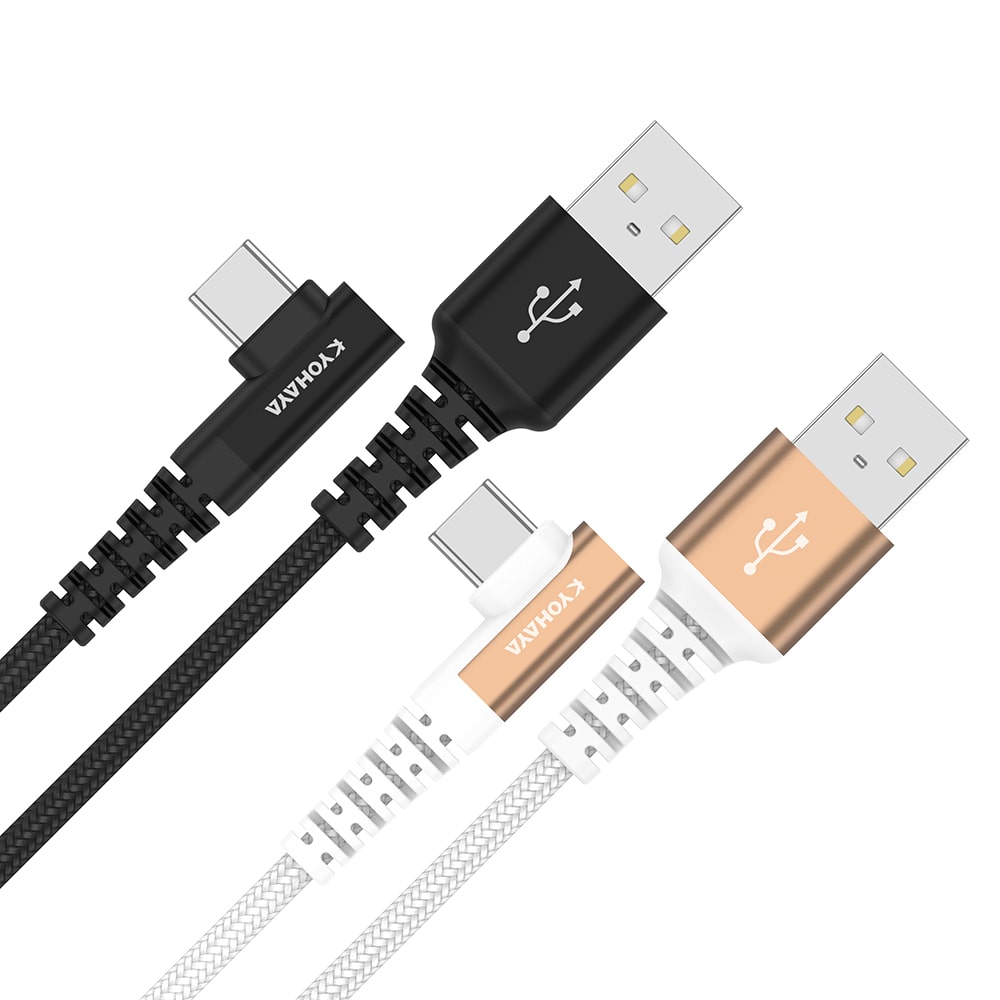 USB A to USB C ケーブル L型 & ストレート型 コネクタ | KYOHAYA