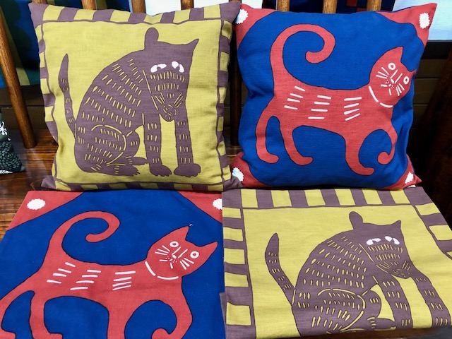 柚木沙弥郎 クッションカバー イヌ