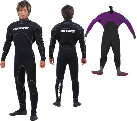 真冬のサーフィンにホットラインウェットスーツ