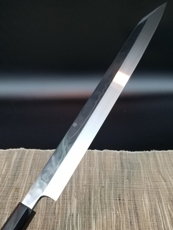 郷右馬允義弘 水焼本焼 富士掛かり月 柳切付300mm 一位八角柄/朴鞘