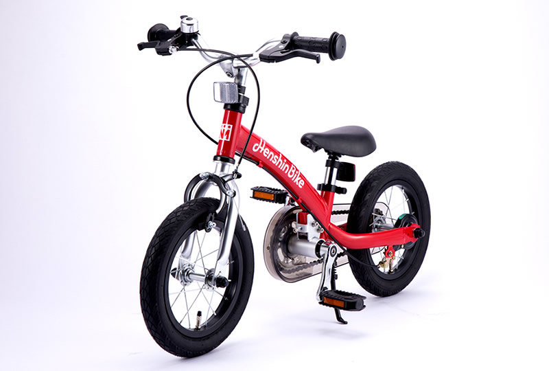 へんしんバイク 12インチ レッド スタンド、説明書あり へんしんバイク