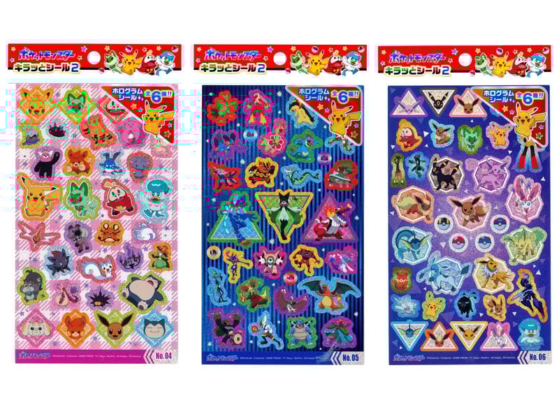 100景品 ポケットモンスター キラッとシール 2|【堀商店】景品・販促品