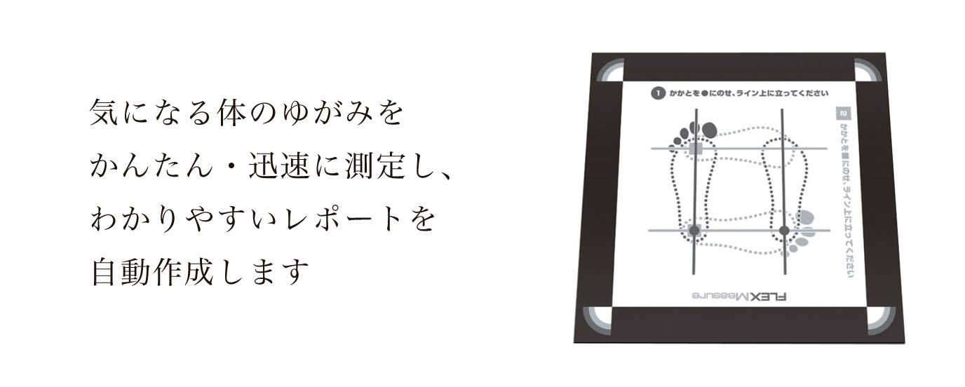 骨格のゆがみ測定のレンタル - 株式会社ヘルスプロモーション｜ゆがみ