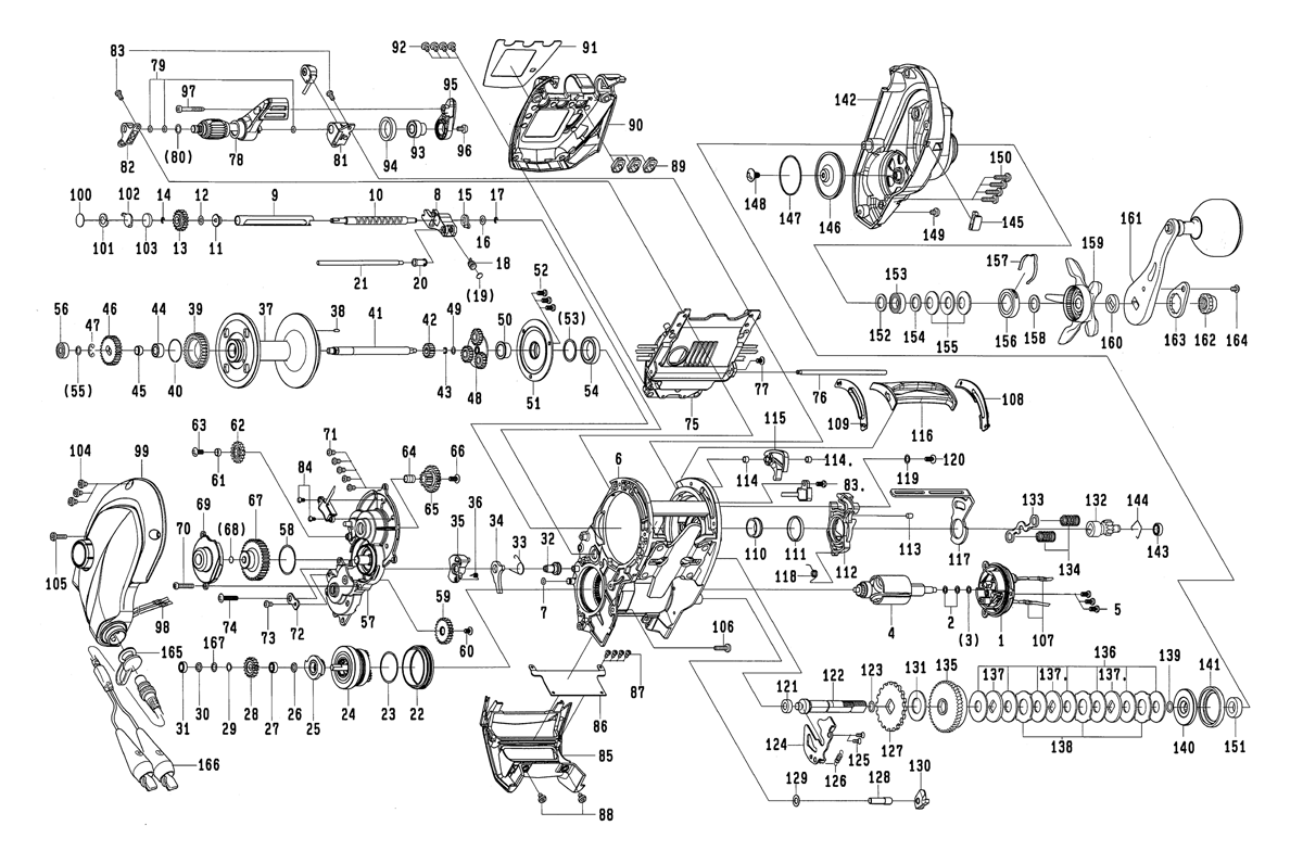 ダイワ純正お取り寄せパーツ：納期1ヶ月】21シーボーグ 600MJ 製品