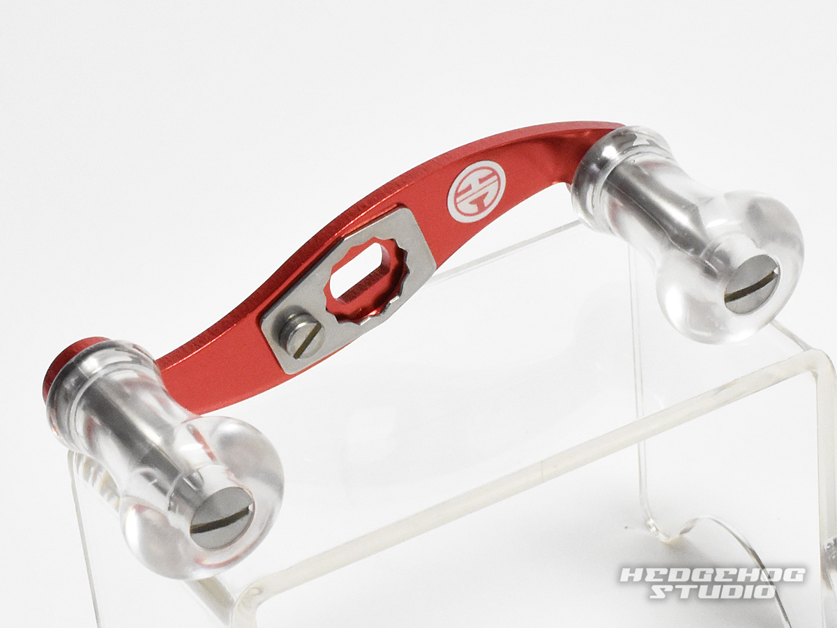 ハネダクラフト】 ジュラルミン赤ハンドル S字