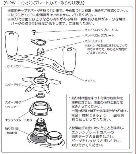 ダイワ純正】 ジリオンSV TW用 エンジンプレートカバー SLP WORKS