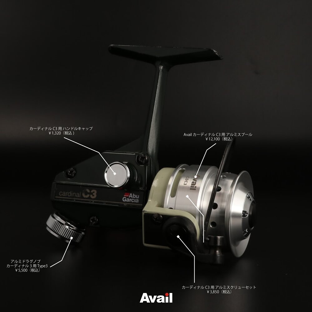 Avail/アベイル】ABU カーディナル3用 ステンスクリューセット