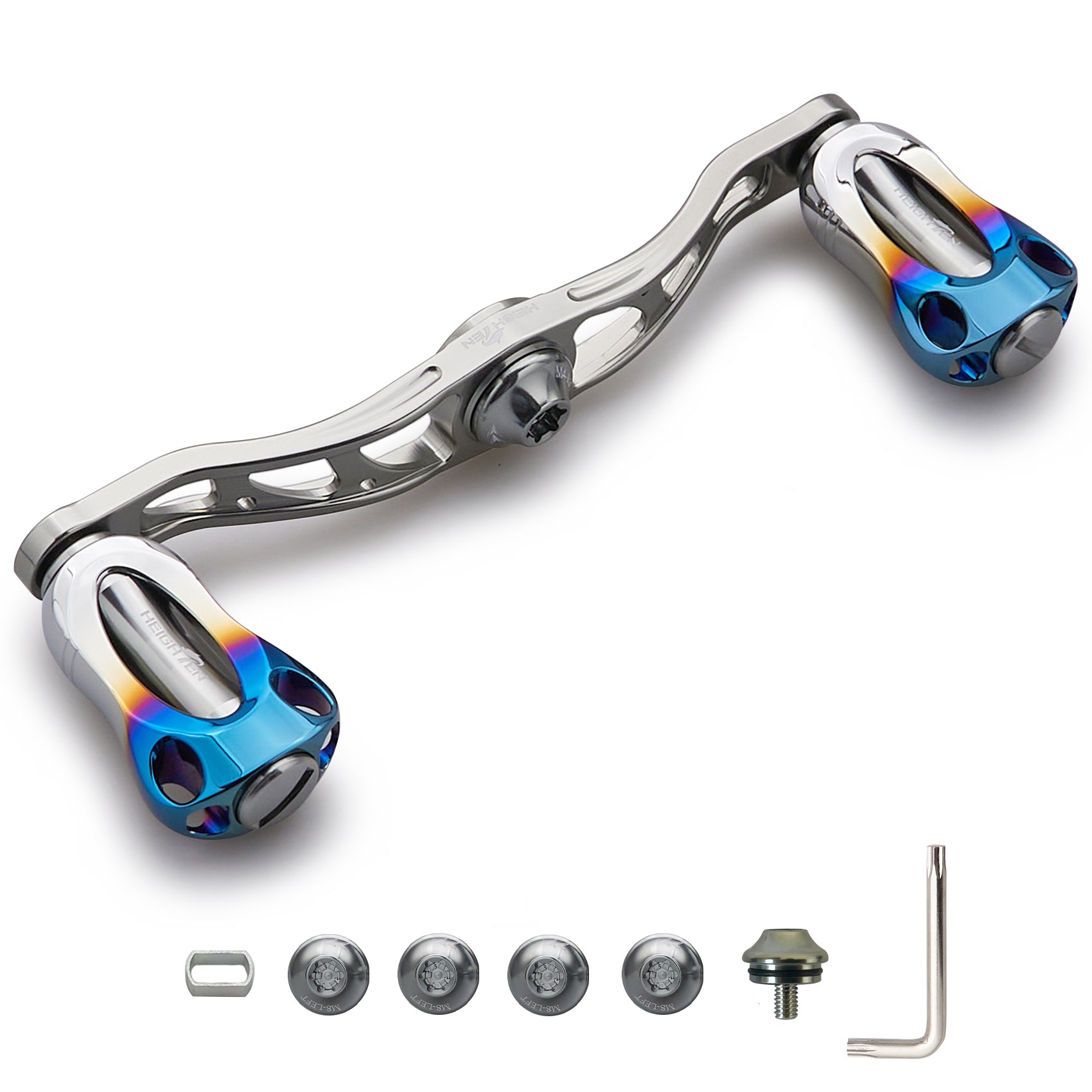 HEIGHTEN 88/90/105/115mm ベイトリール ハンドル 22mm ノブ搭載