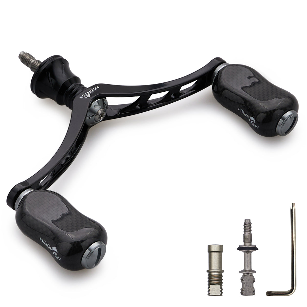 HEIGHTEN 98mm リール ハンドル 21mm カーボン ノブ 搭載 シマノ