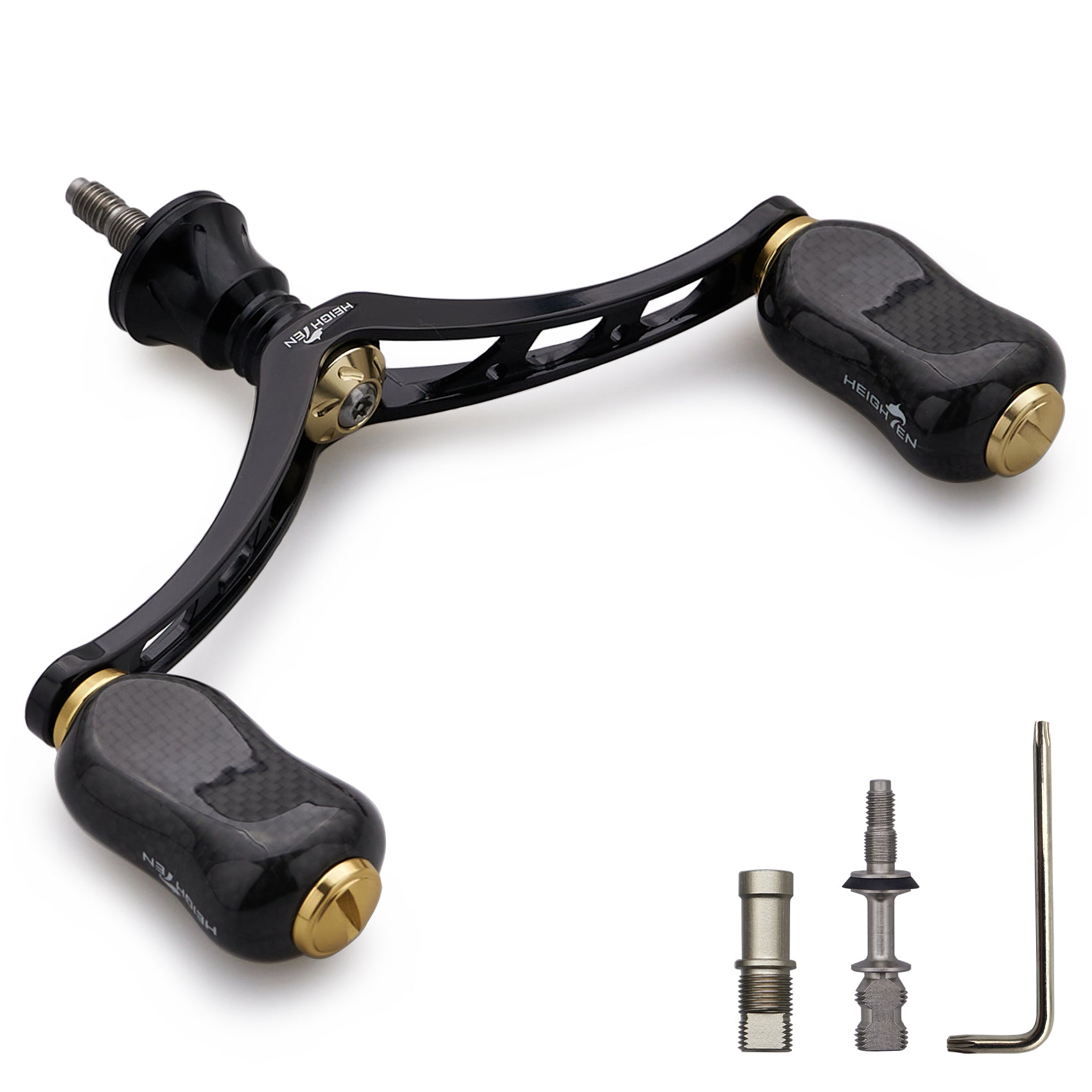 HEIGHTEN 98mm リール ハンドル 21mm カーボン ノブ 搭載 シマノ