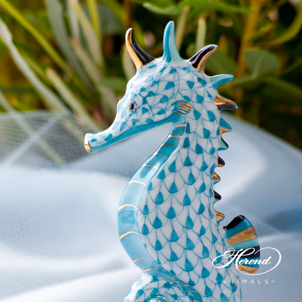 Seahorse - Herend Animal Figurine
