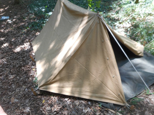 ミリタリーパップテント フランス軍 シェルターハーフ フルセット