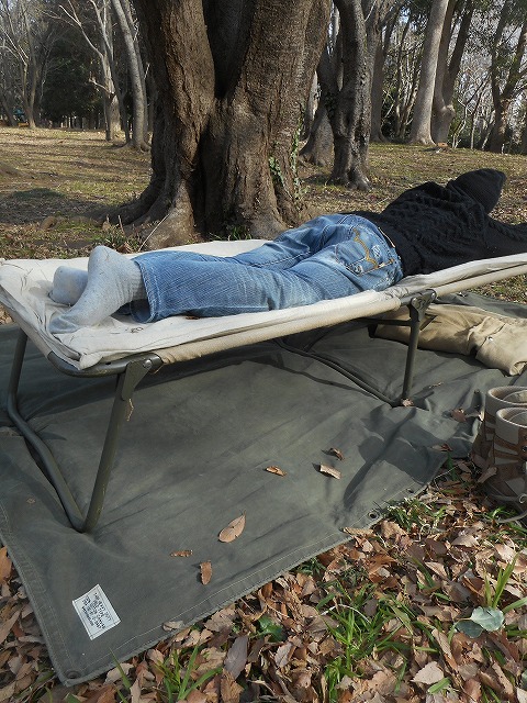 フランス軍 フィールド コット・ベッド FULL SET マットレス、キャリア