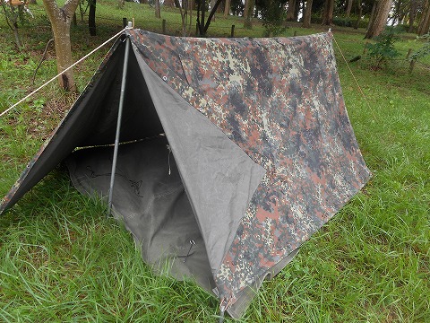ドイツ軍 フレクターン迷彩 パップテント フルセット 【COTTON素材