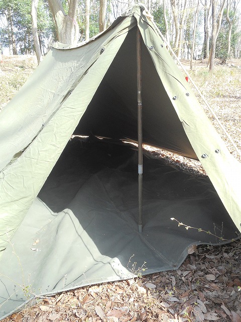 米軍テント シェルターハーフ フルセット USED ハテナ堂