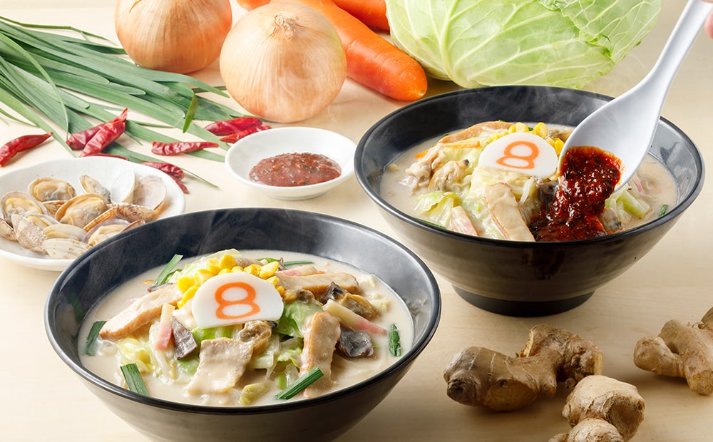 白い8番祭｜野菜らーめんの8番らーめん