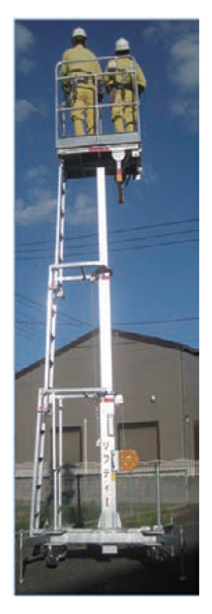 伸縮作業台マニュアルリフトLF/MSF/WFリフティー ＜WF65＞[ピカ