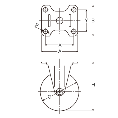 420BBR-FR65 | キャスターのトップブランド、ハンマーキャスター