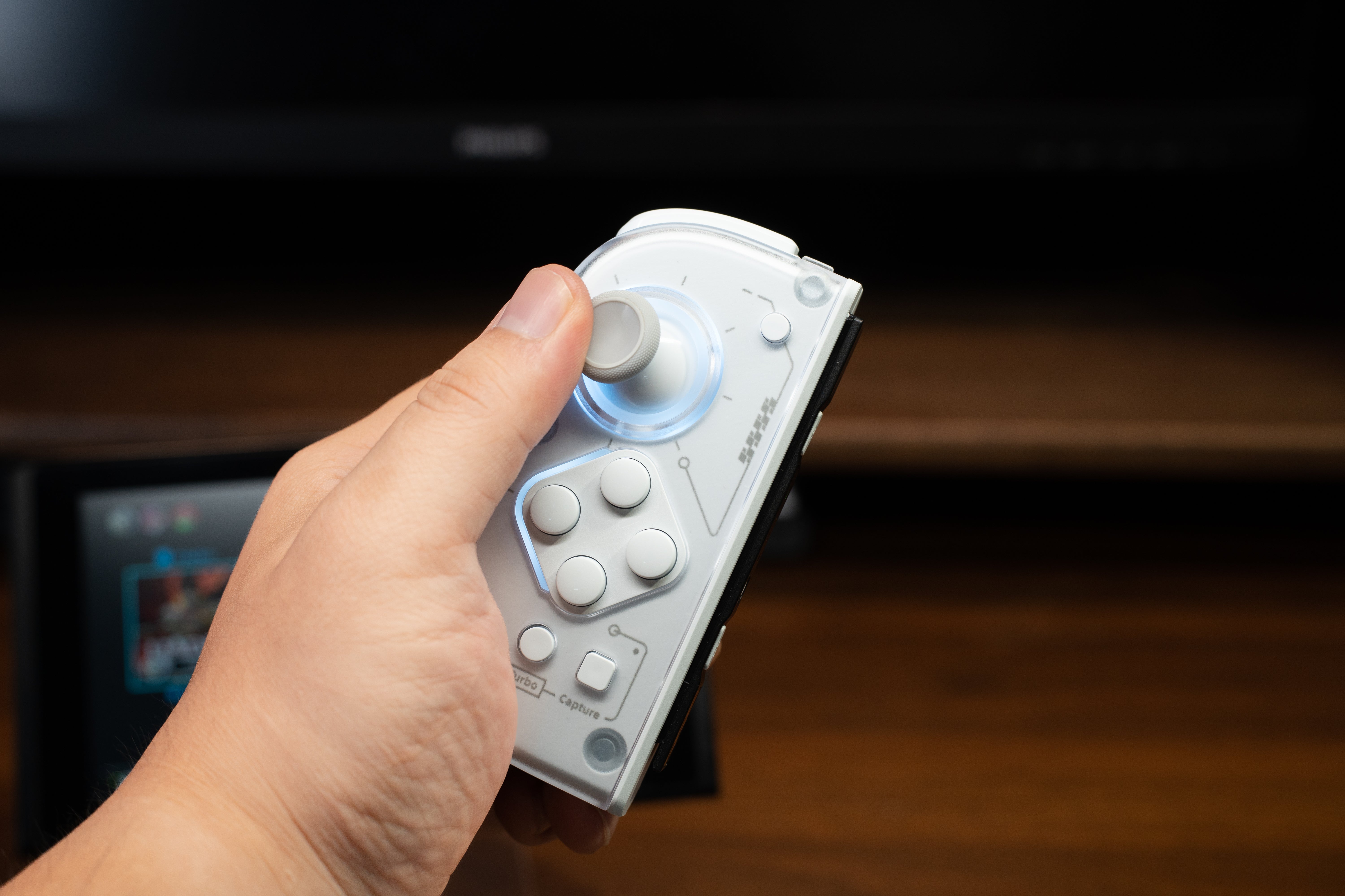 J6 Switch Controller Replacement for Joy-Con, Hall Effect Joysticks, R