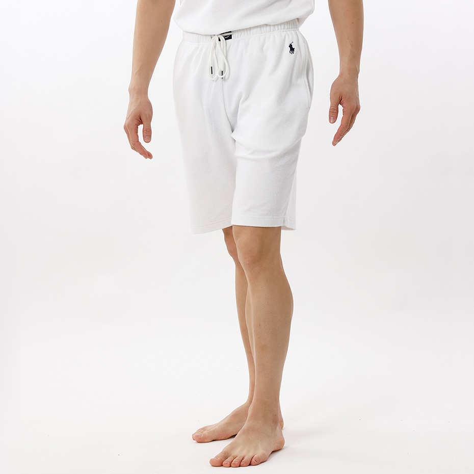 テリークロススリープショートパンツ ホワイト | ポロ ラルフ ローレン