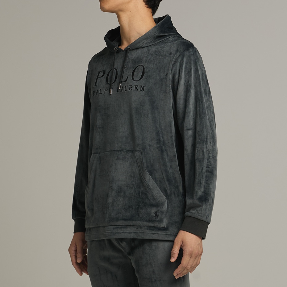 ブラッシュドベロア ロングスリーブフーディー (RM8-C007