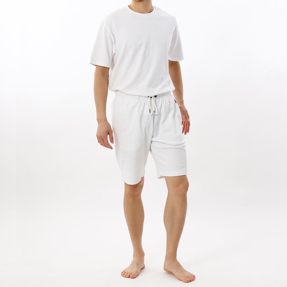 テリークロススリープショートパンツ ホワイト | ポロ ラルフ ローレン