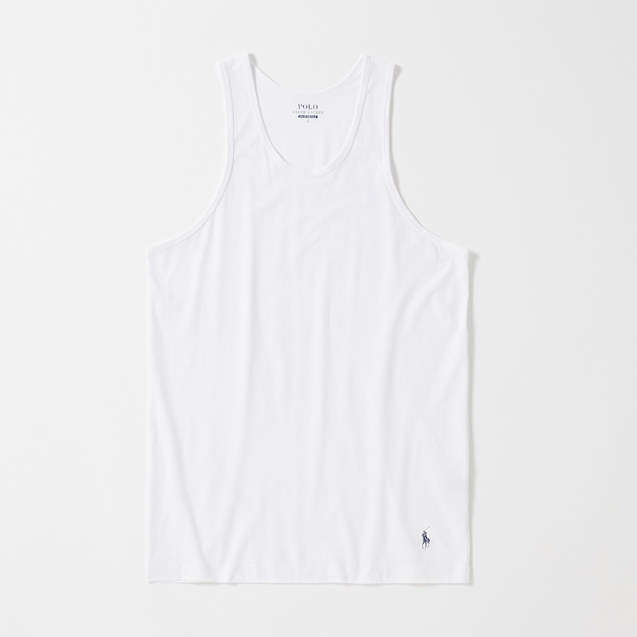 1P タンクトップ ホワイト | ポロ ラルフ ローレン メンズアンダー