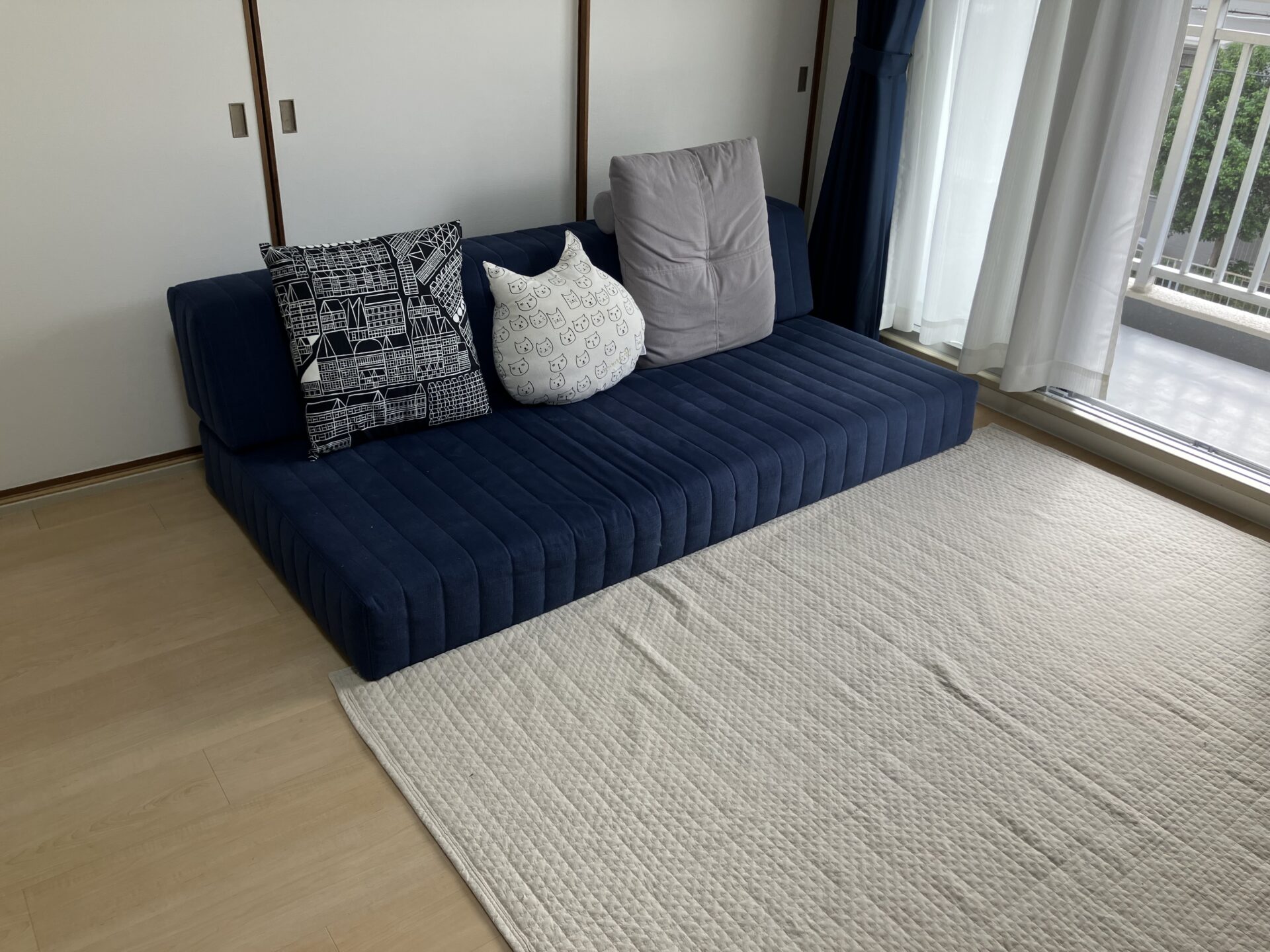 2世代に渡ってご愛用！家族でゆったりくつろげるつみきソファ