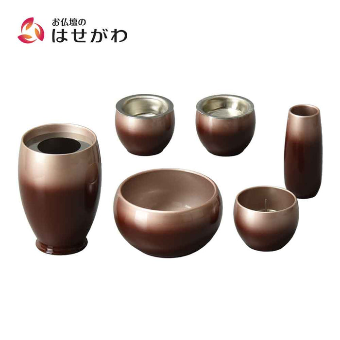 六具足 彩月 あずき | お仏壇のはせがわ公式通販