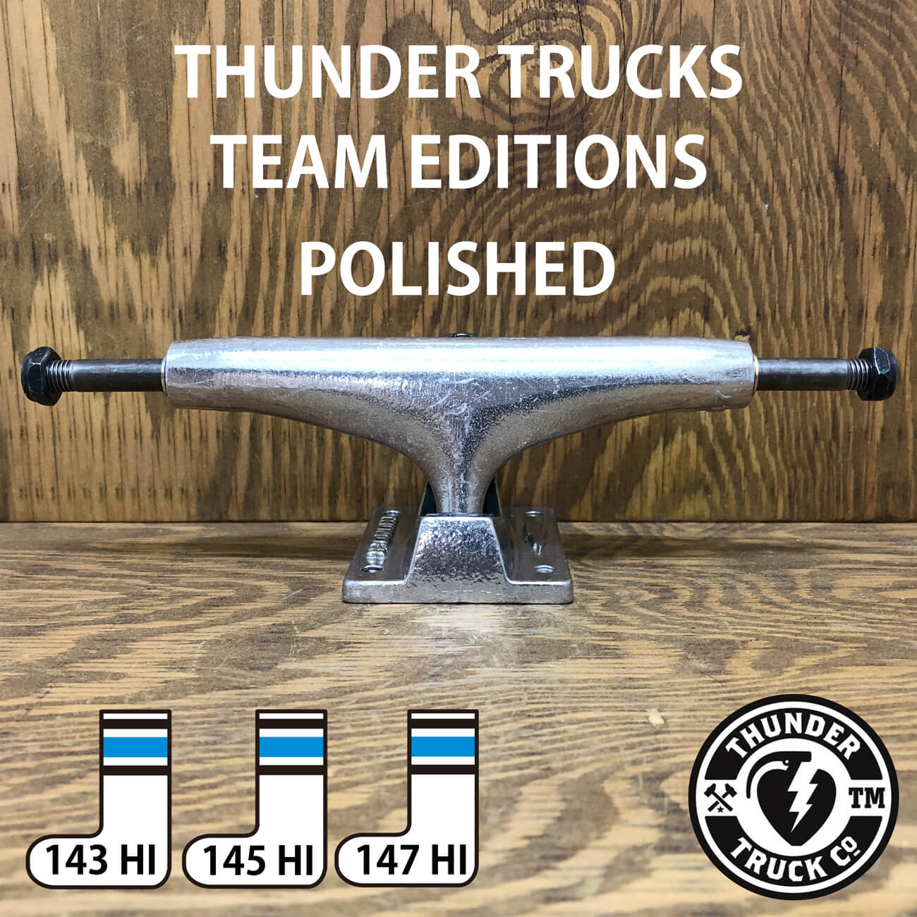 LURPIV SOLID POLISHED 140/145/150/160mm TRUCKS | 東京のスケート