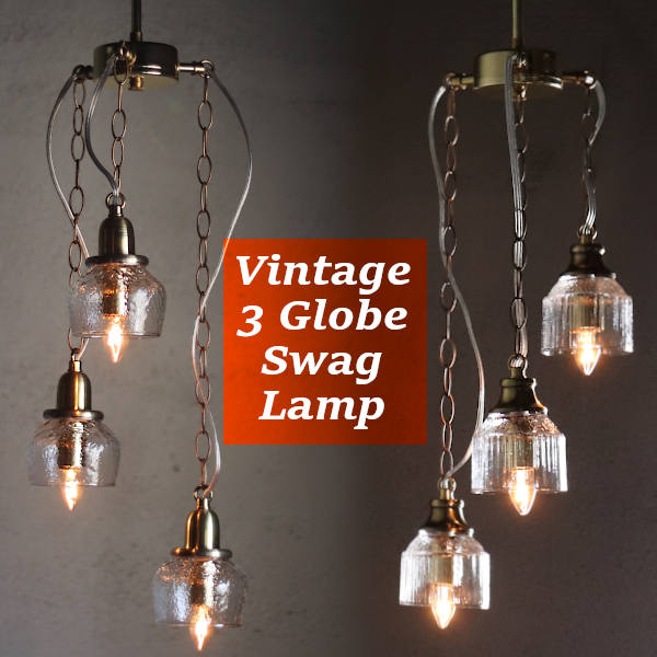 ミッドセンチュリー usa製 3灯ペンダントライト ミッドセンチュリー