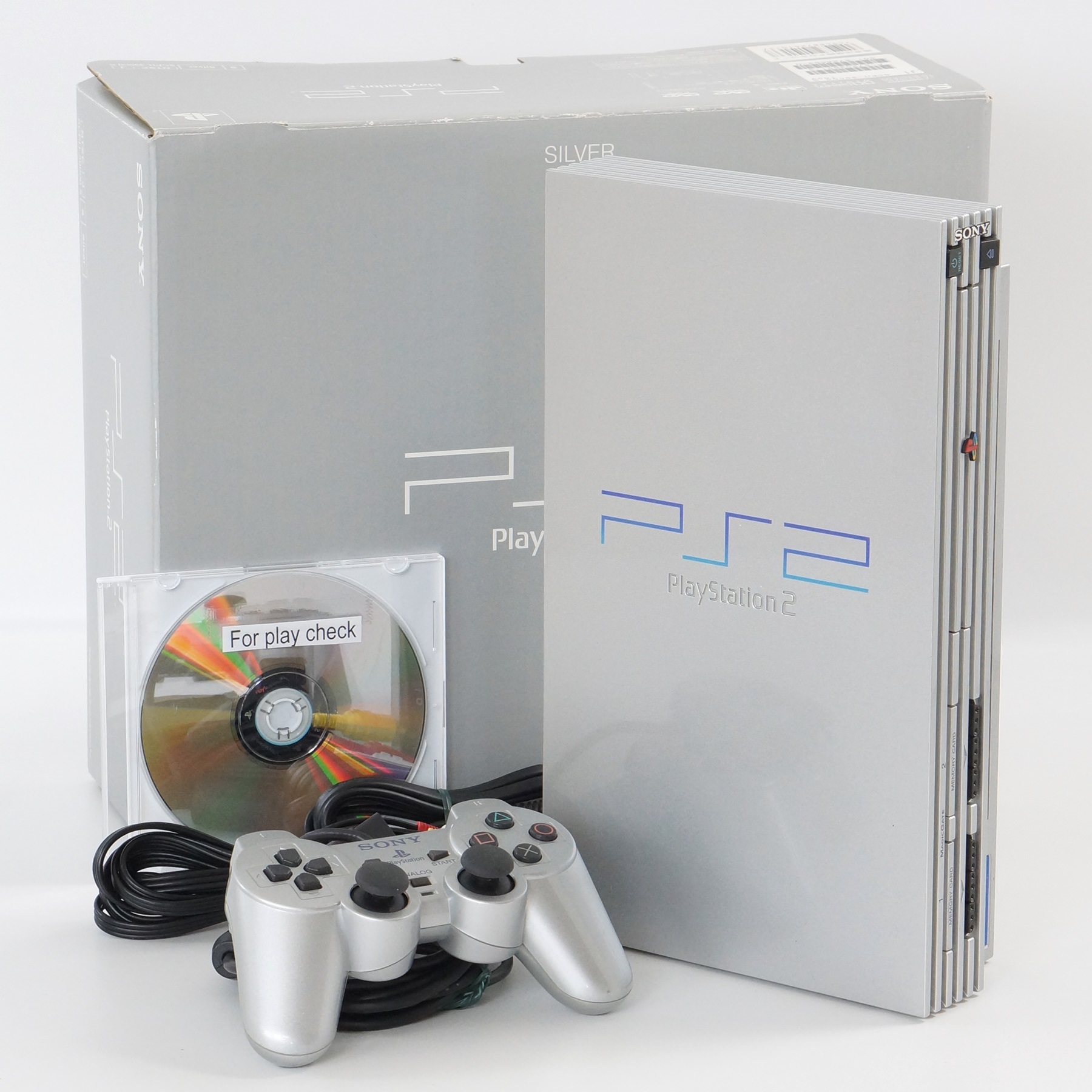 PS2 SILVER Console System Made in japan SCPH-39000 S NTSC-J