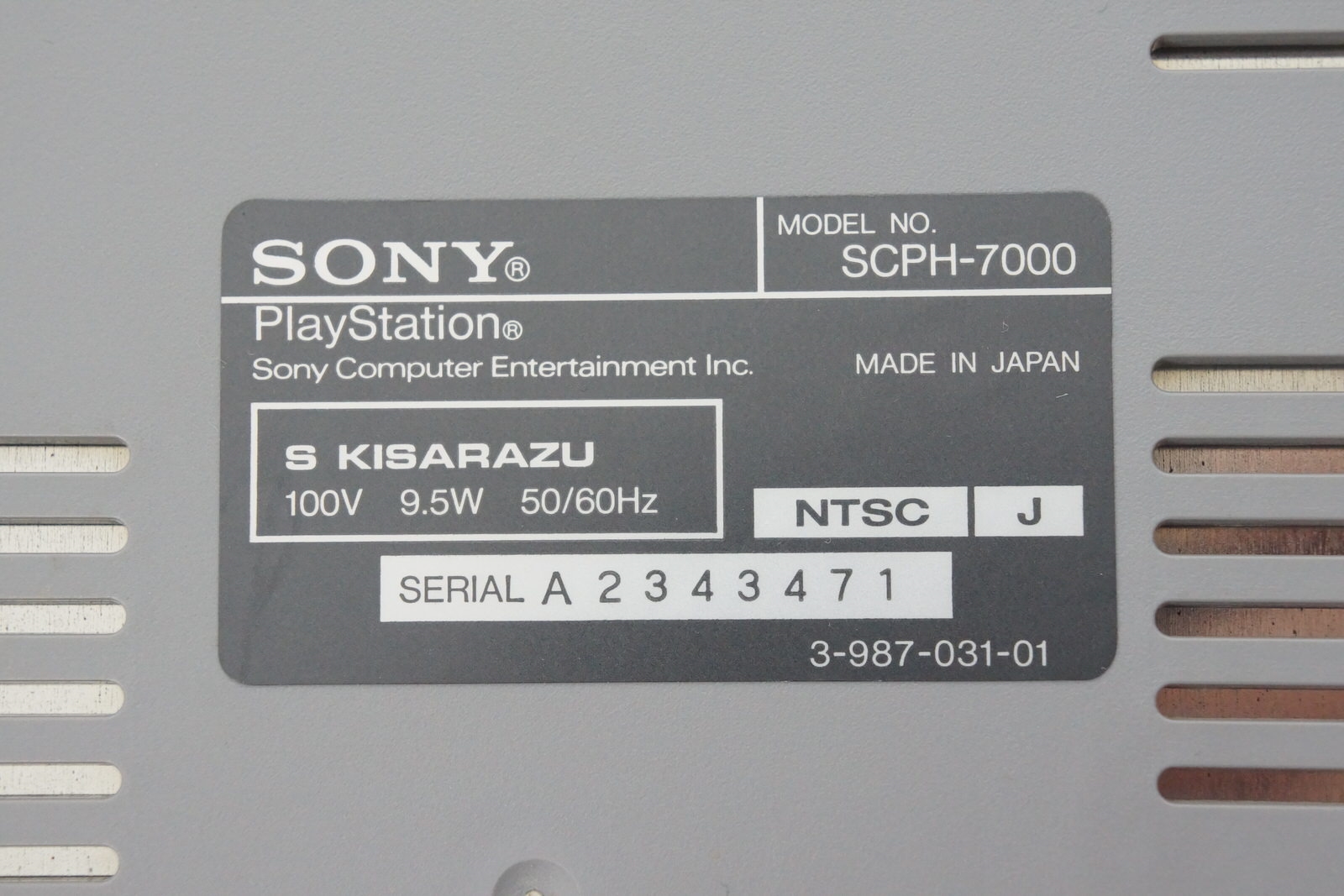 PS1 Playstation Console SCPH-7000 Dual Shock Boxed Tested System