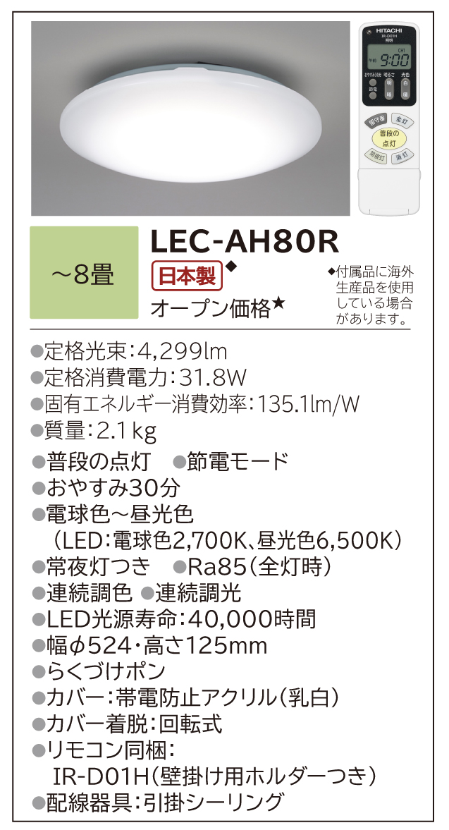 USED】HITACHI LEC-AME180F 円形照明器具 USED】HITACHI LEC-AME180F