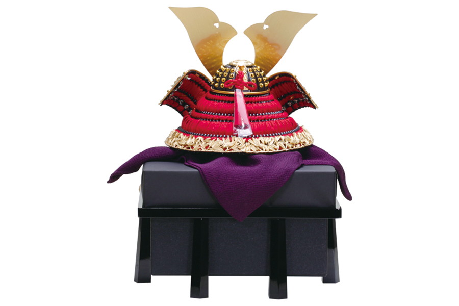 コンパクトな五月人形のひととえ｜竹雀之兜｜8号