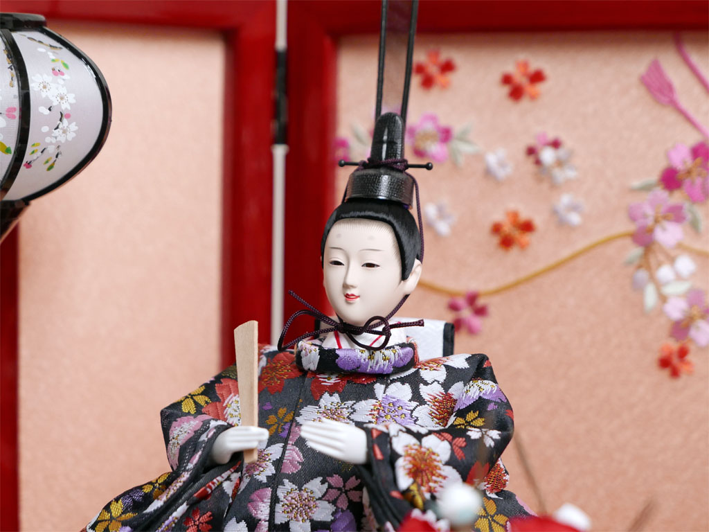 雛人形セット 久月 お雛様 桜柄 かわいいお顔 雛人形セット 久月
