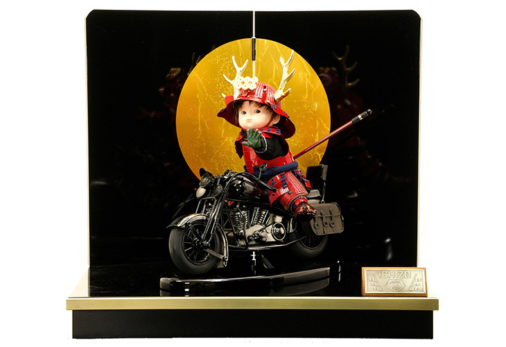 五月人形子供大将平台飾り【P99010】 鯉飛行機に乗った真田幸村公型の