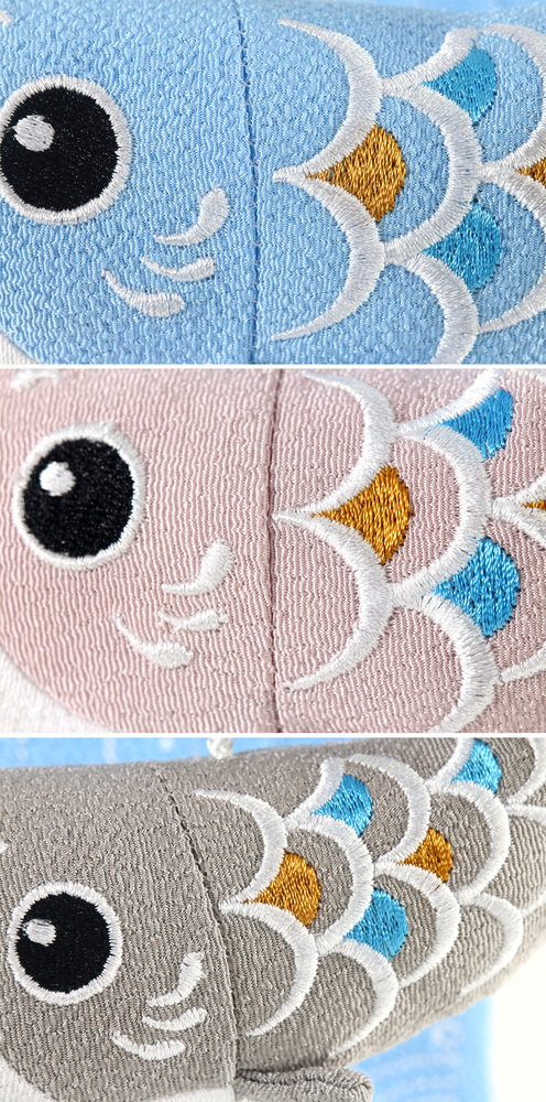 五月人形 鯉のぼり 吊るし飾り タペストリー【P90406】 鯉の滝昇りを