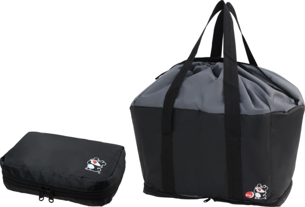 ジャンボでん六豆ビーズクッション＆レジかごバッグ／株式会社でん六様