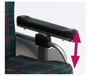 松永製作所】コンパクトセミモジュールタイプ 介助型 AR-911S ｜車いす