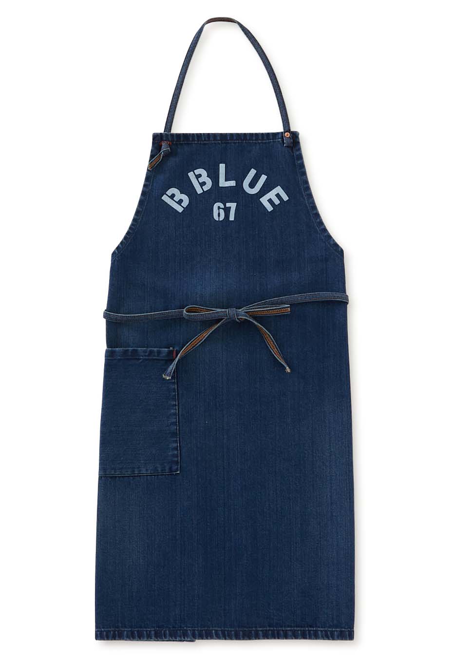 B BLUE 67 ウォッシュド ワークエプロン | BLUE BLUE | ハリウッド