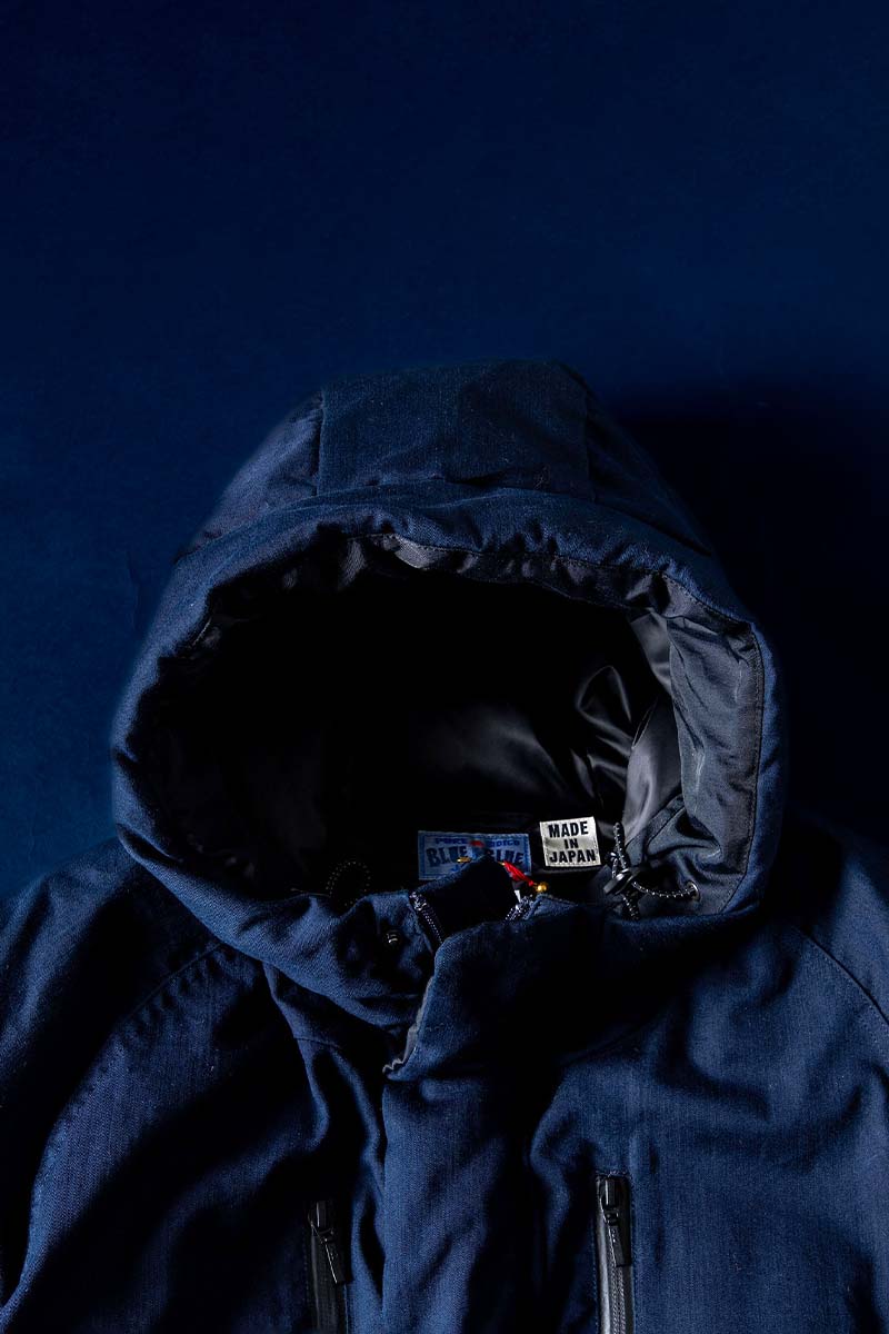 インディゴナイロンサテン リサイクルダウンシリーズ | BLUE BLUE