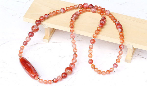 一点もの】南紅瑪瑙の天珠ネックレス-002|パワーストーンのヒーリング