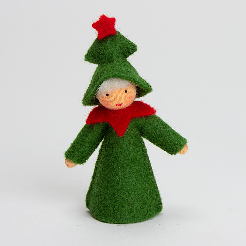 クリスマスツリーの妖精（頭に装飾）ベージュ：生活・くらし：百町森