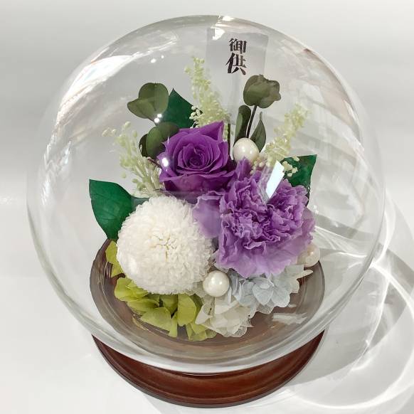 お取り寄せ オリジナルフラワー ユリと胡蝶蘭の洋風お供え