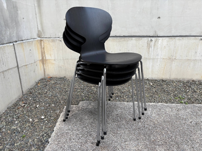 フリッツハンセン アリンコチェア ブラック 中古 4脚セット 正規品