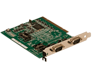PCI-466120P］チャンネル間絶縁 1024バイトFIFO搭載 調歩同期RS232C 2CH